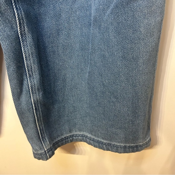 Future Collective Mid Rise Wide Leg Denim Drawstring Pull On Pants, Size Medium - Picture 4 of 7